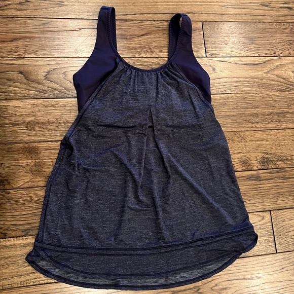 Lululemon Tank with Built-in Bra, Size 8, Navy - Picture 1 of 2